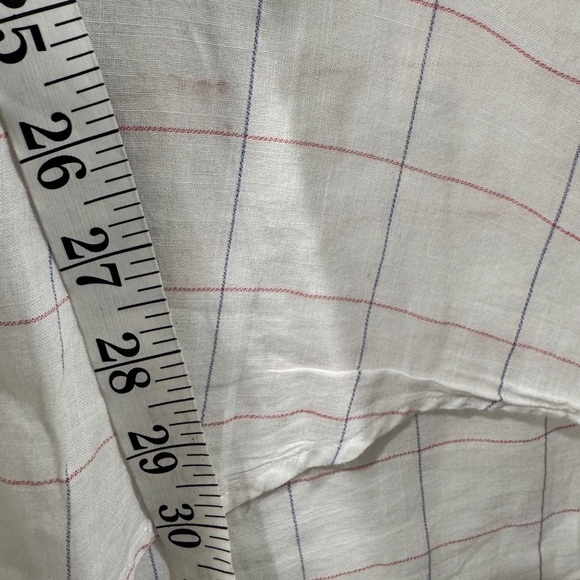 Frank & Eileen Fiona Sleeveless Button-Up Collared White Plaid Cotton Shirt XS - Picture 7 of 15